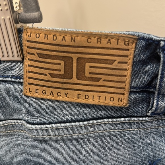 Men’s blue jeans like new two toned and patched in some areas - Picture 6 of 15